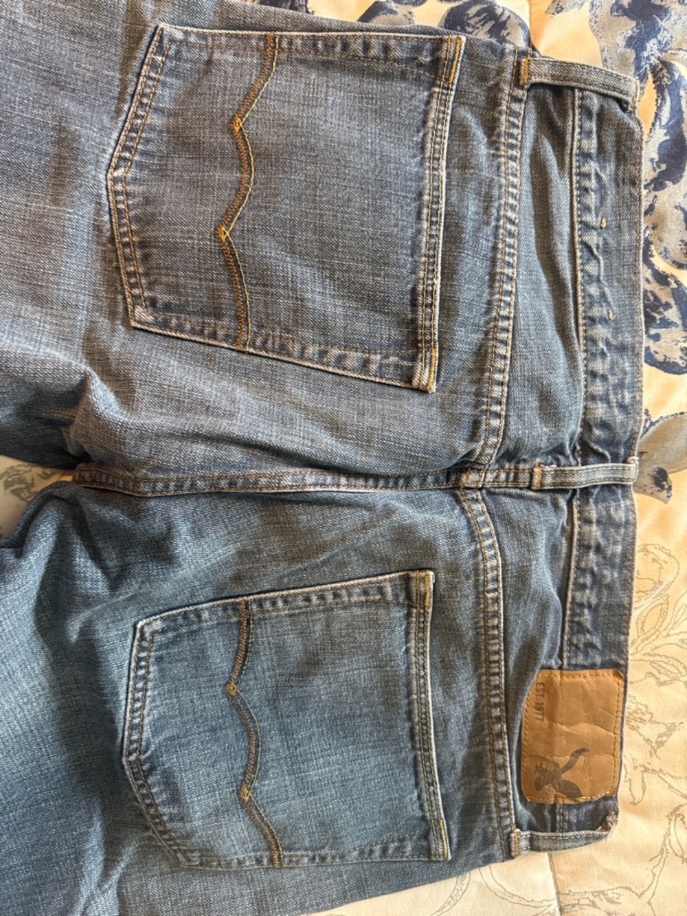 Classic Men's Blue Denim Jeans - Casual Straight Fit